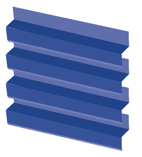 Celosía CN-40 para diseño arquitectónico y revestimientos.