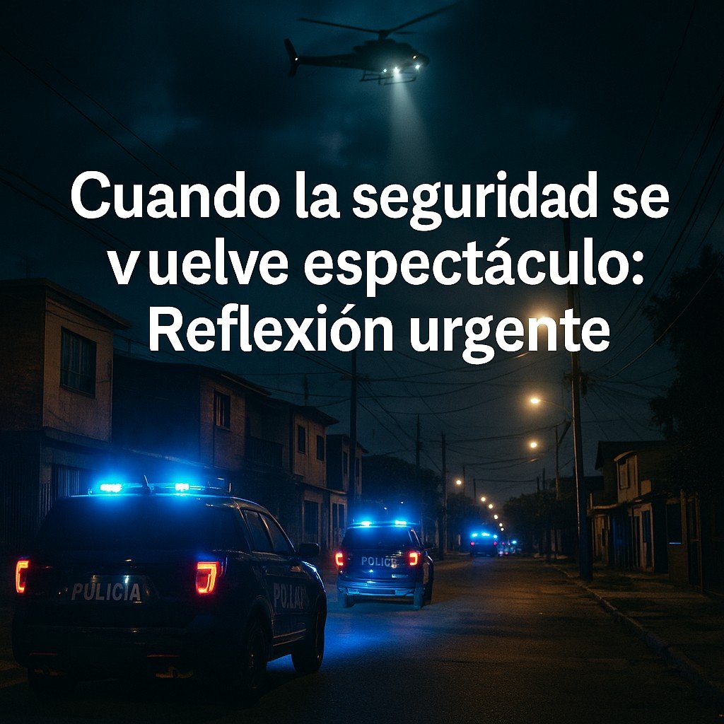 Cuando la seguridad se vuelve espectáculo: Reflexión urgente